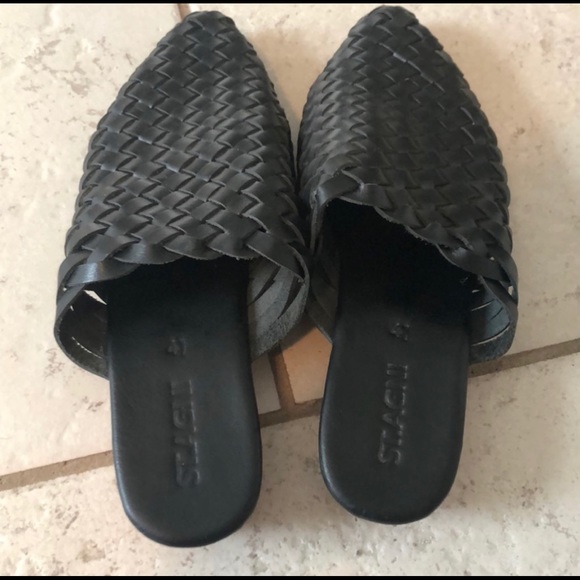 St Agni Shoes - St. Agni Woven Mules